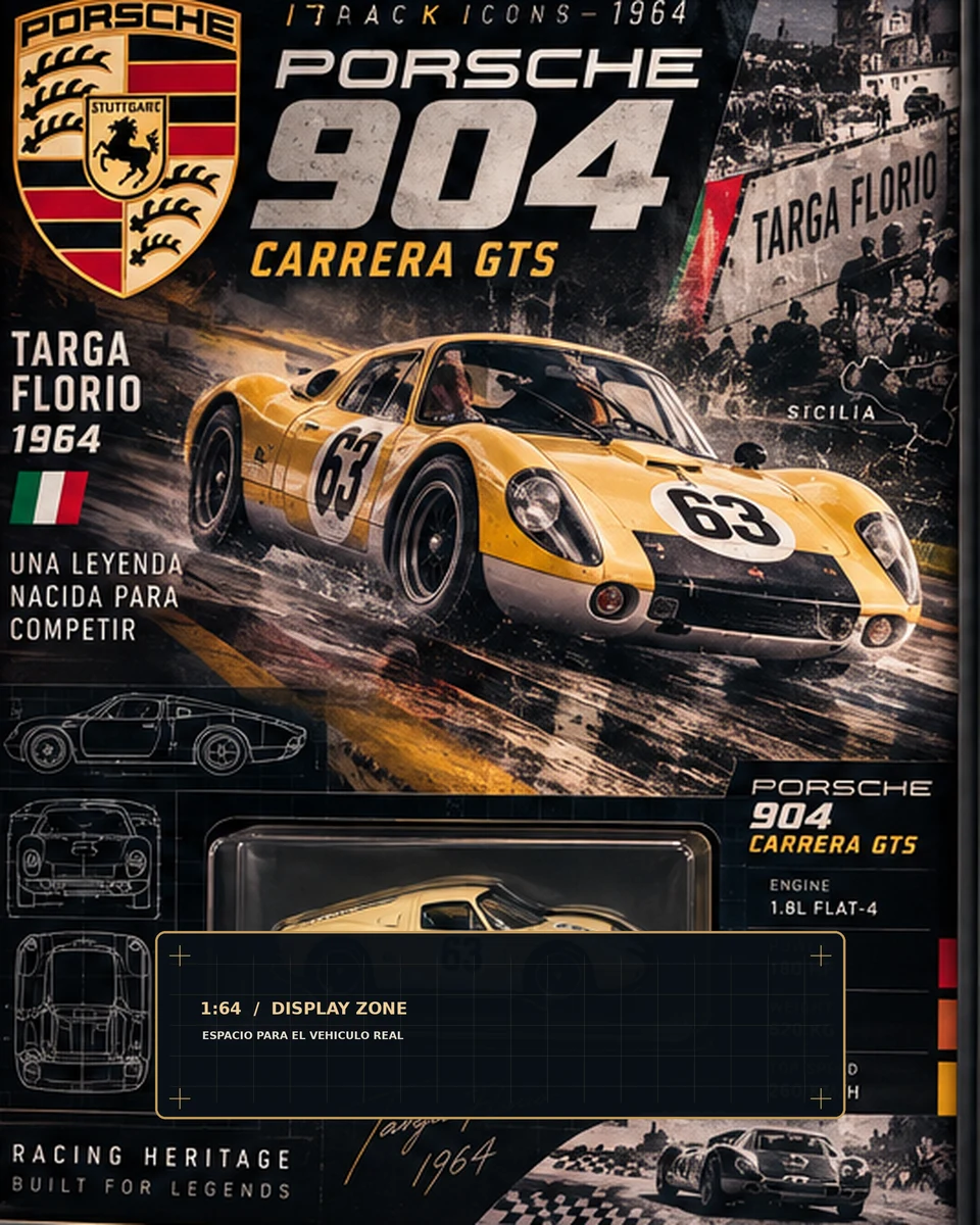 Arte coleccionable Porsche 904 Carrera GTS, Track Icons